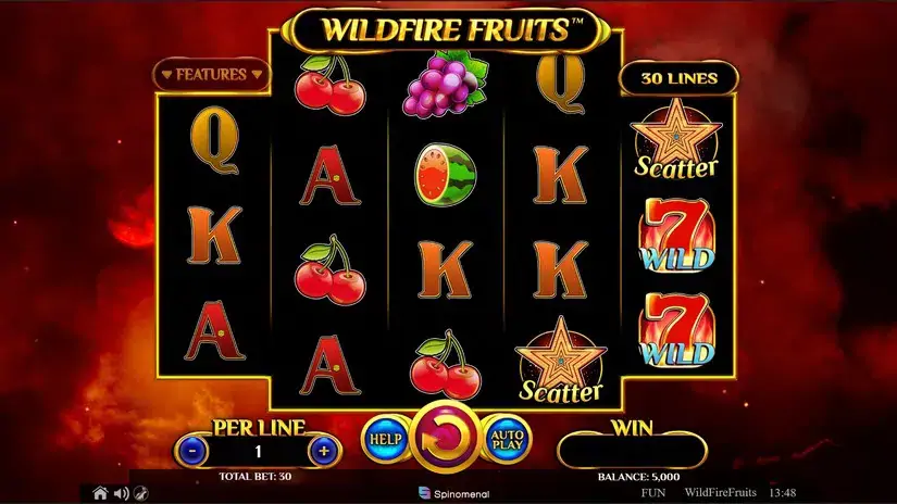 Wildfire Fruits slot screenshot 1