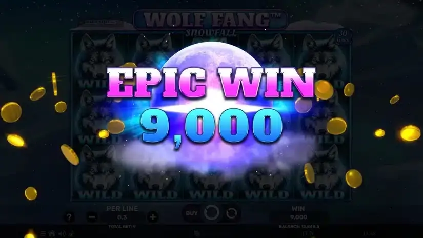 Wolf Fang Snowfall slot screenshot 6