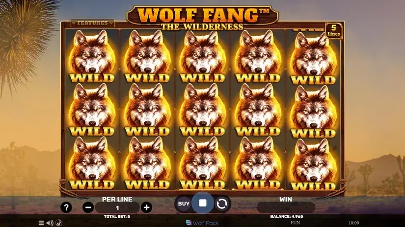 Wolf Fang The Wilderness slot screenshot 5