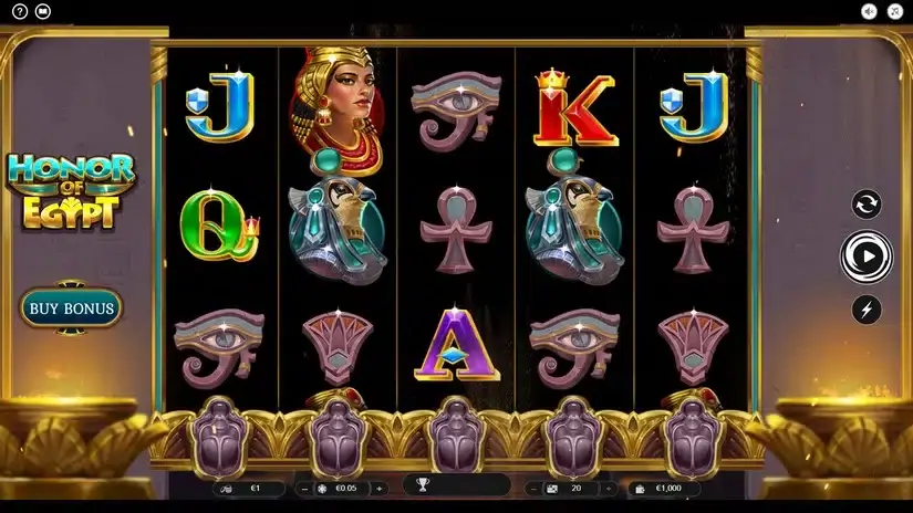 Honor of Egypt slot screenshot 1