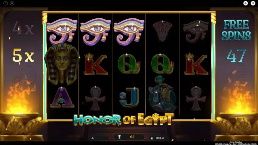 Honor of Egypt slot screenshot 6