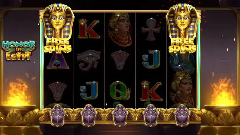 Honor of Egypt slot screenshot 2