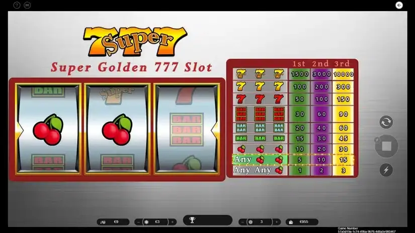 Super Golden 777 slot screenshot 4