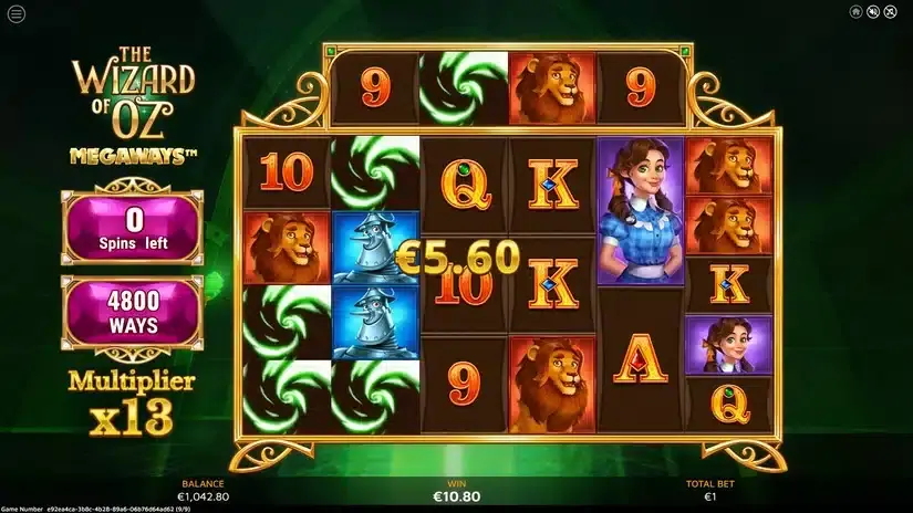 The Wizard of Oz Megaways slot screenshot 5