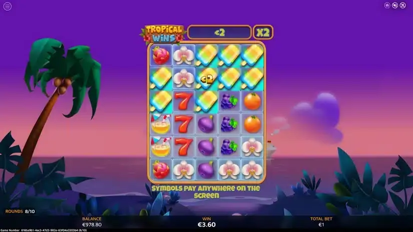 Tropical Wins slot screenshot 6