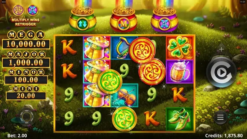 3 Lucky Rainbows slot screenshot 