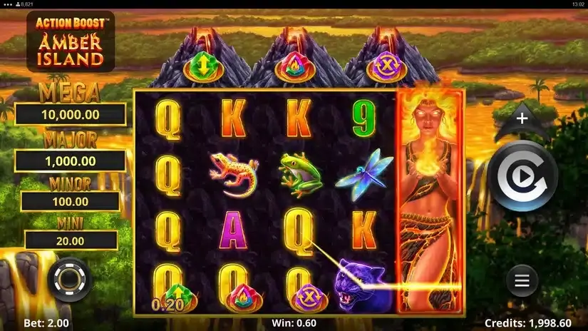 Action Boost Amber Island slot screenshot 2