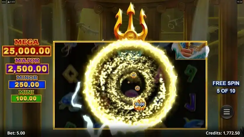Amazing Link Poseidon slot screenshot 5