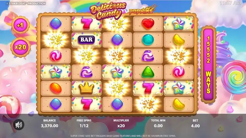 Delicious Candy PopWins slot screenshot 5