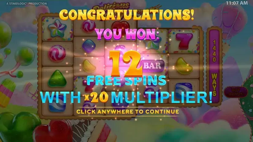 Delicious Candy PopWins slot screenshot 4