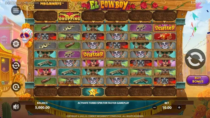 El Cowboy Megaways slot screenshot 