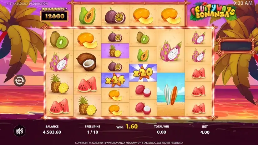 Fruityways Bonanza Megaways slot screenshot 5