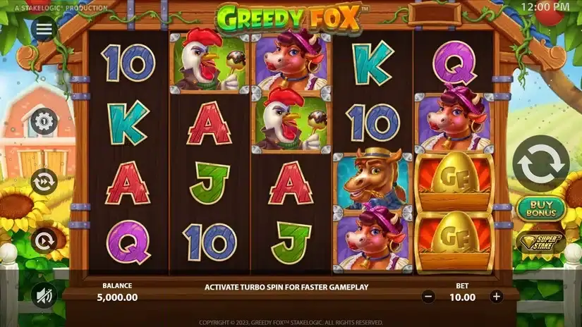 Greedy Fox slot screenshot 