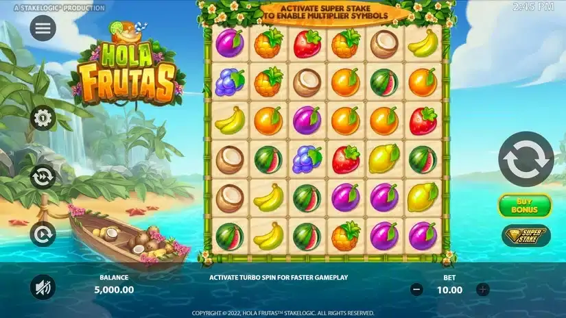 Hola Frutas slot screenshot 