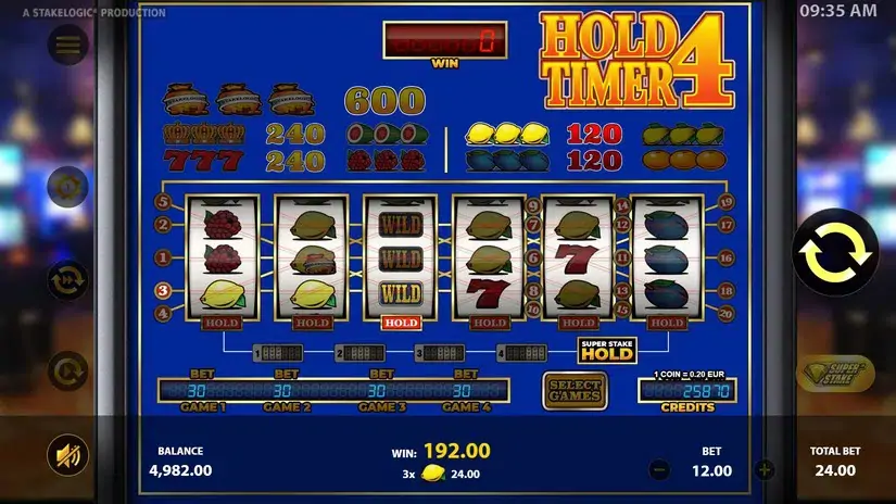 Hold4Timer slot screenshot 4