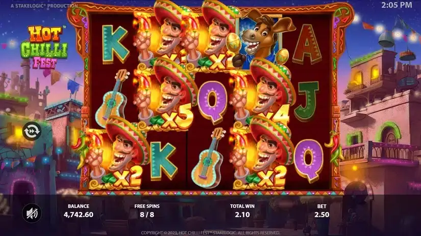 Hot Chilli Fest slot screenshot 7