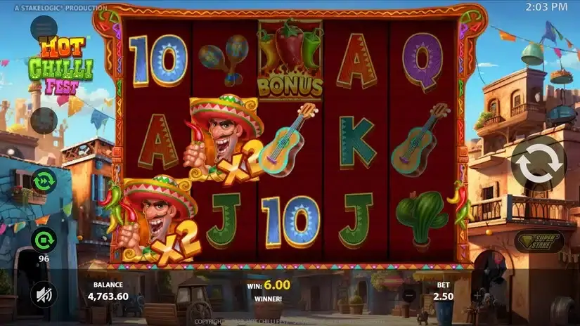Hot Chilli Fest slot screenshot 3