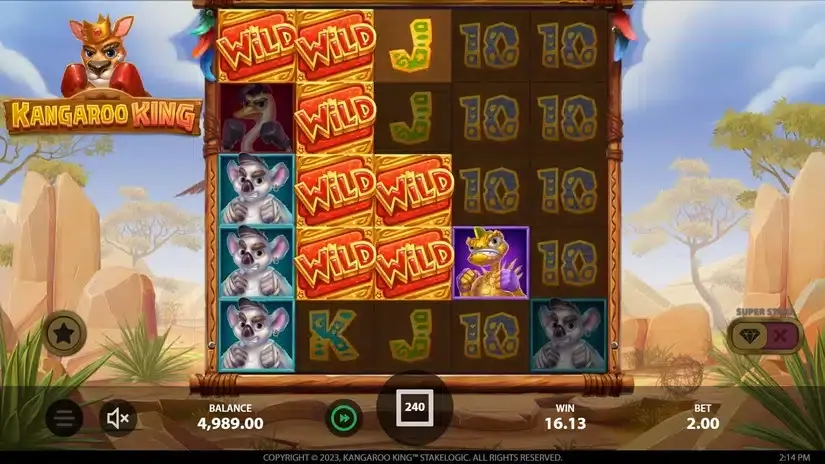 Kangaroo King slot screenshot 5