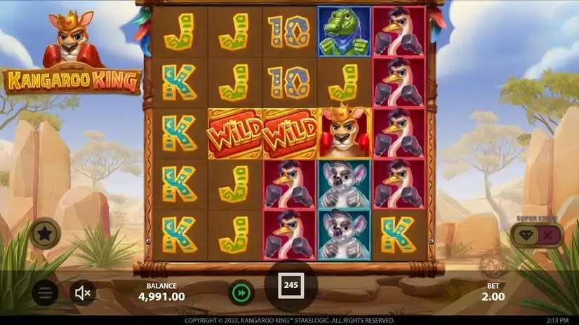 Kangaroo King slot screenshot 4
