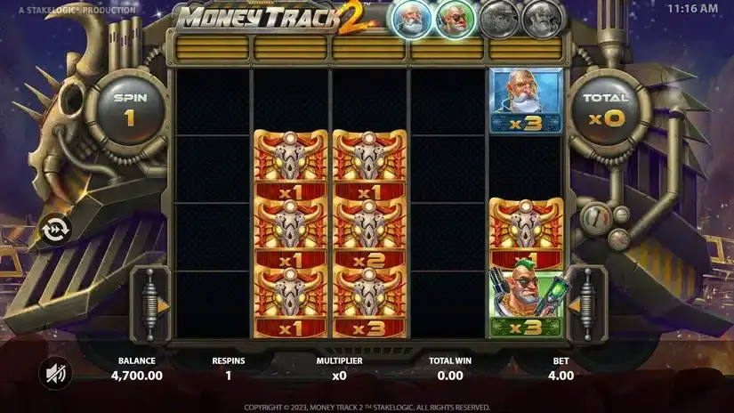 Money Track 2 slot screenshot 4