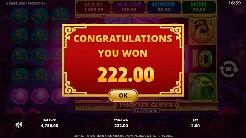 Phoenix Queen slot screenshot 