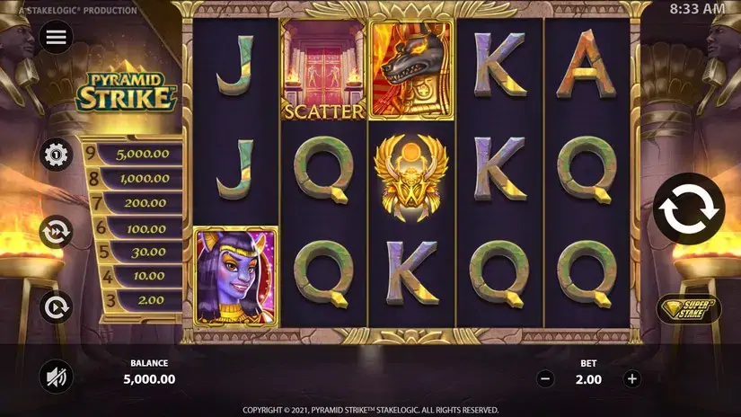 Pyramid Strike slot screenshot 1