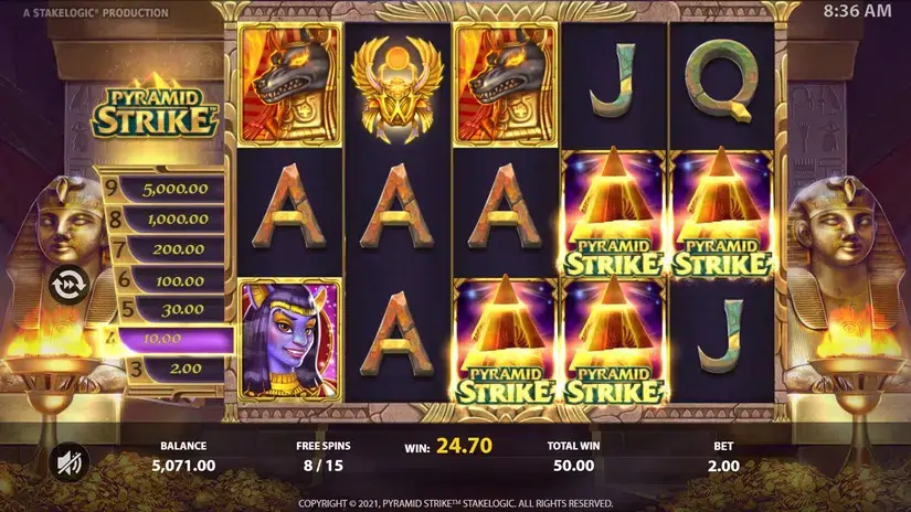 Pyramid Strike slot screenshot 7