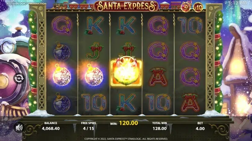 Santa Express slot screenshot 5