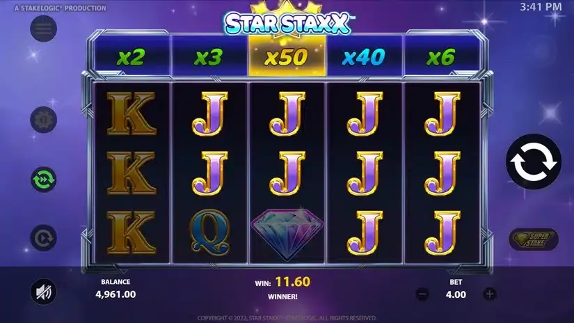 Star Staxx slot screenshot 2