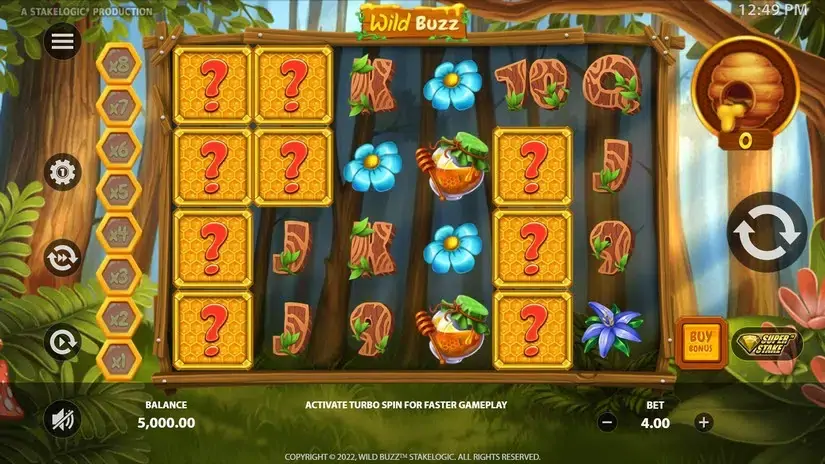 Wild Buzz slot screenshot 