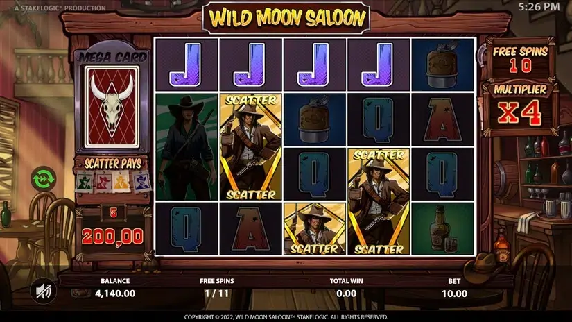Wild Moon Saloon slot screenshot 5