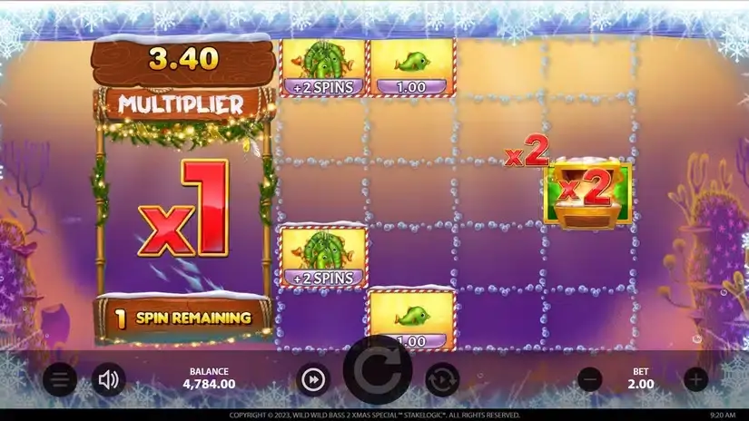 Wild Wild Bass 2 Xmas Special slot screenshot 4