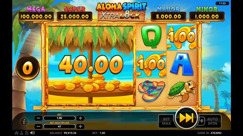 Aloha Spirit XtraLock slot screenshot 5