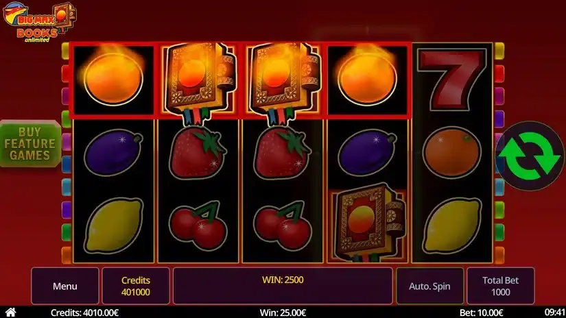 Big Max Books Unlimited slot screenshot 4