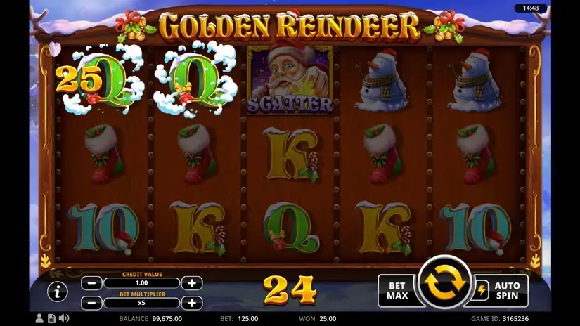 Golden Reindeer slot screenshot 2