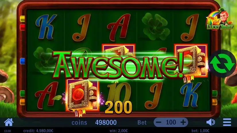Lucky Jimmy slot screenshot 2