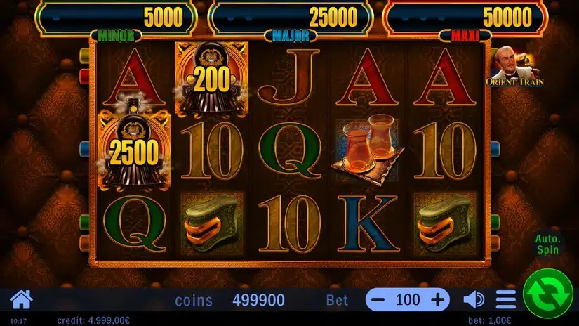 Orient Train slot screenshot 