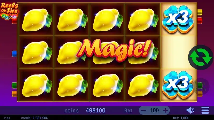 Reels on Fire slot screenshot 3