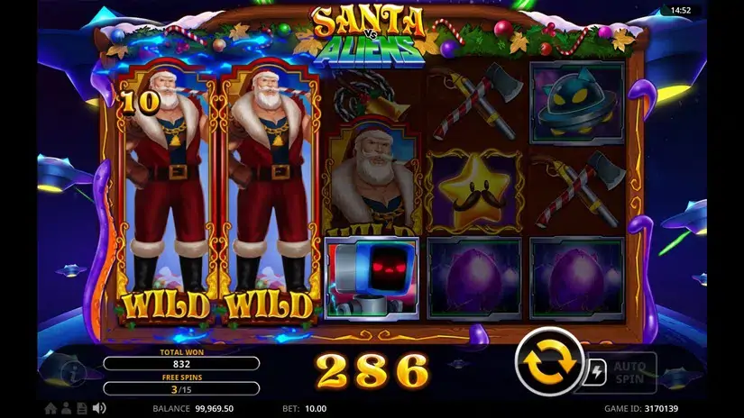 Santa Vs Aliens slot screenshot 7