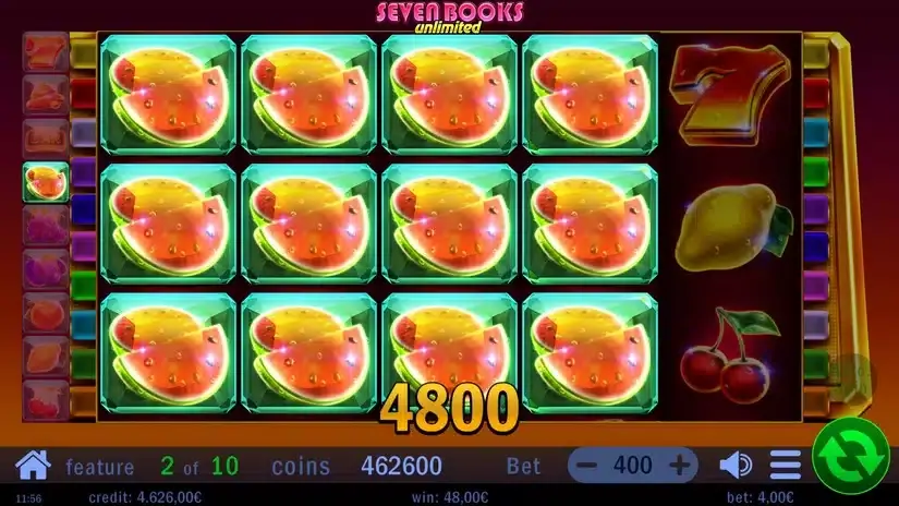 Seven Books Unlimited slot screenshot 4