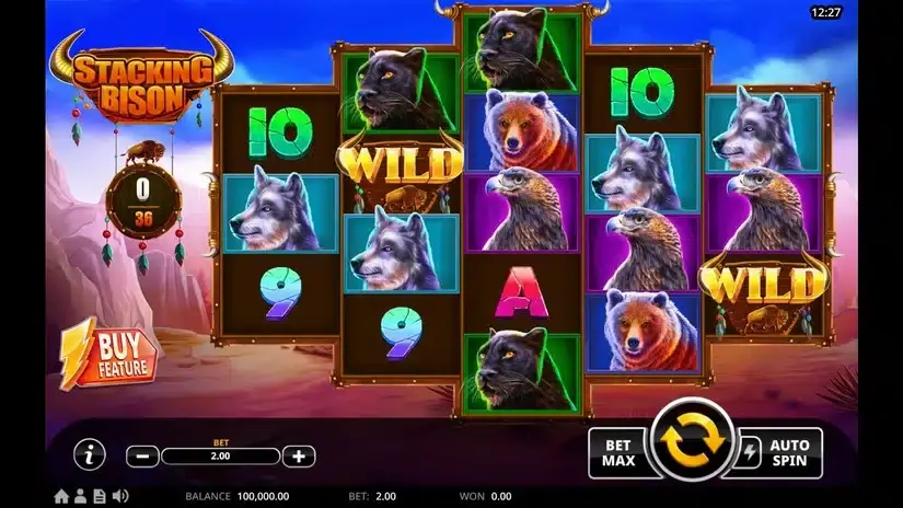 Stacking Bison slot screenshot 5