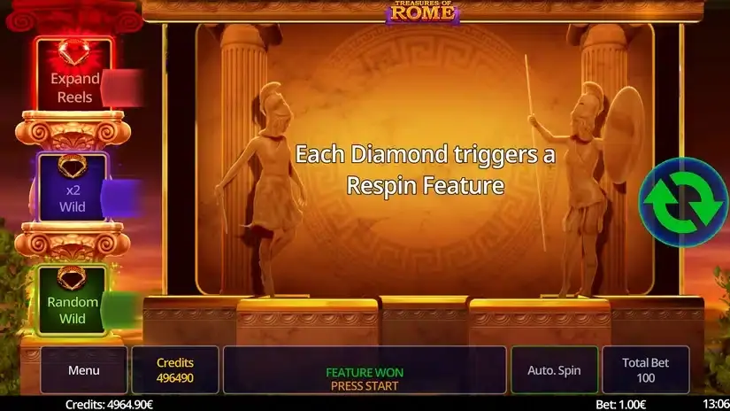 Treasures of Rome slot screenshot 4