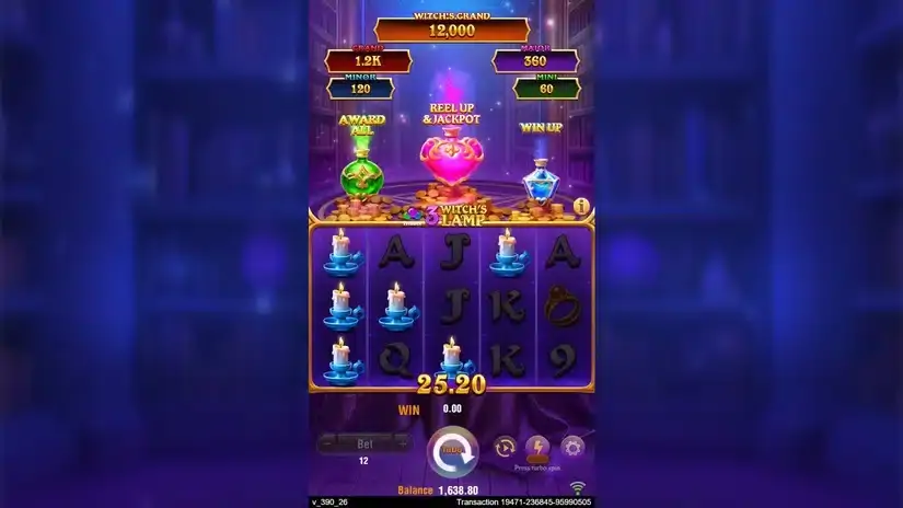 3 Witch’s Lamp slot screenshot 2