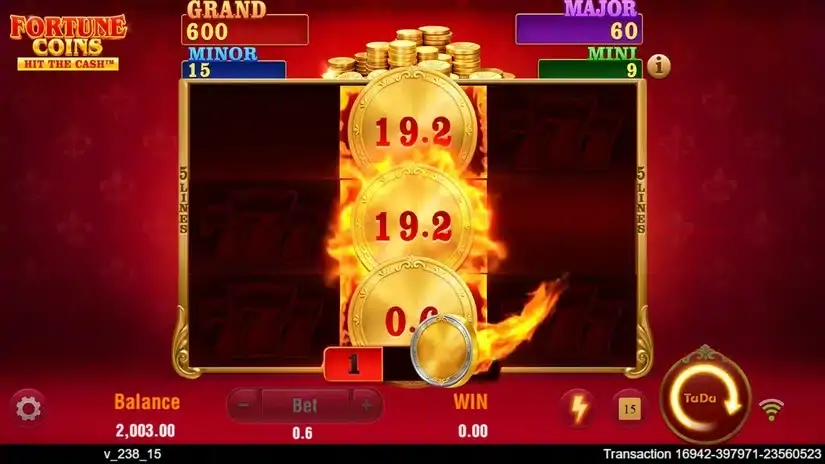 Fortune Coins slot screenshot 