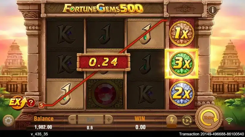 Fortune Gems 500 slot screenshot 2