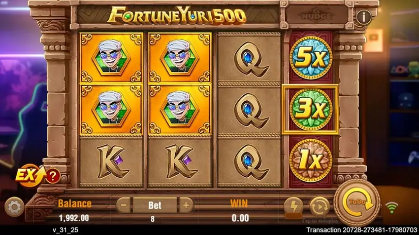 Fortune Yuri 500 slot screenshot 1