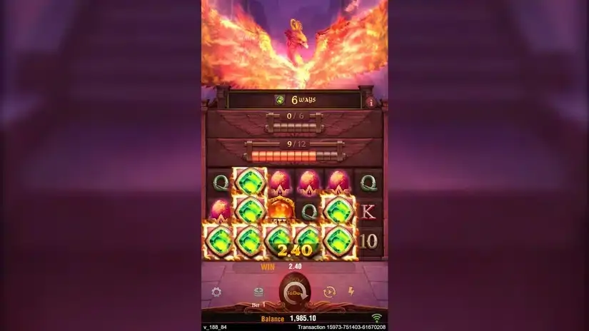 Trial of Phoenix slot screenshot 