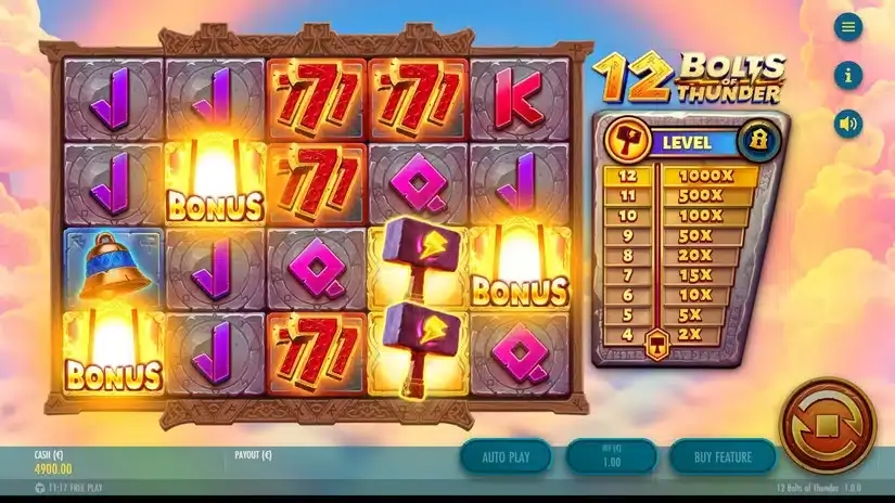 12 Bolts of Thunder slot screenshot 2