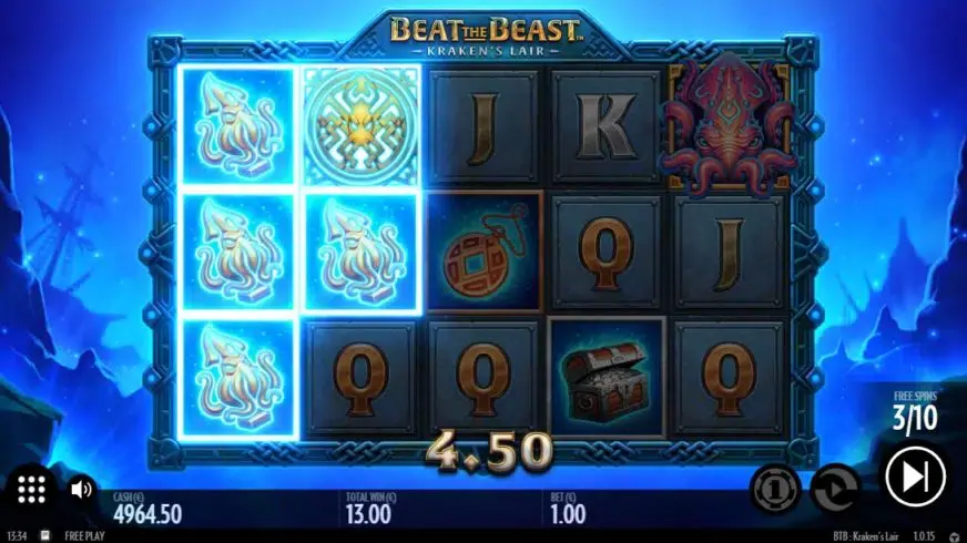 Beat the Beast: Kraken’s Lair slot screenshot