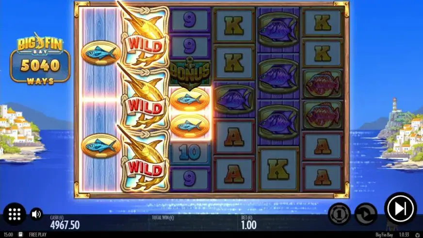 Big Fin Bay slot screenshot 2